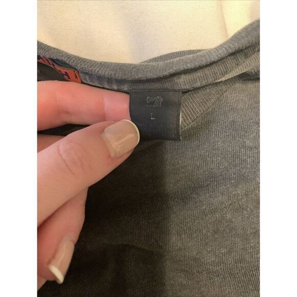 Scotch Soda Mens Solid Charcoal Gray Crew Neck Short Sleeve T Shirt Top Large - Picture 4 of 5